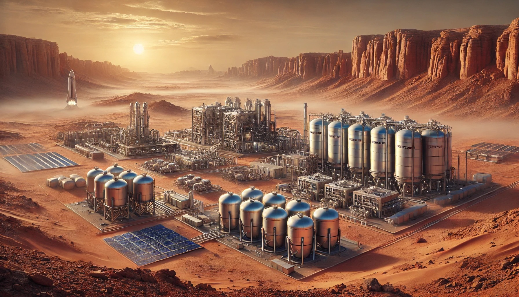 Simulating a Martian Methalox Fuel Production Plant