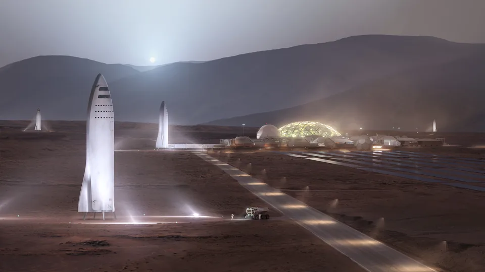 Image for How Long Will It Take to Build a Research Base on Mars?